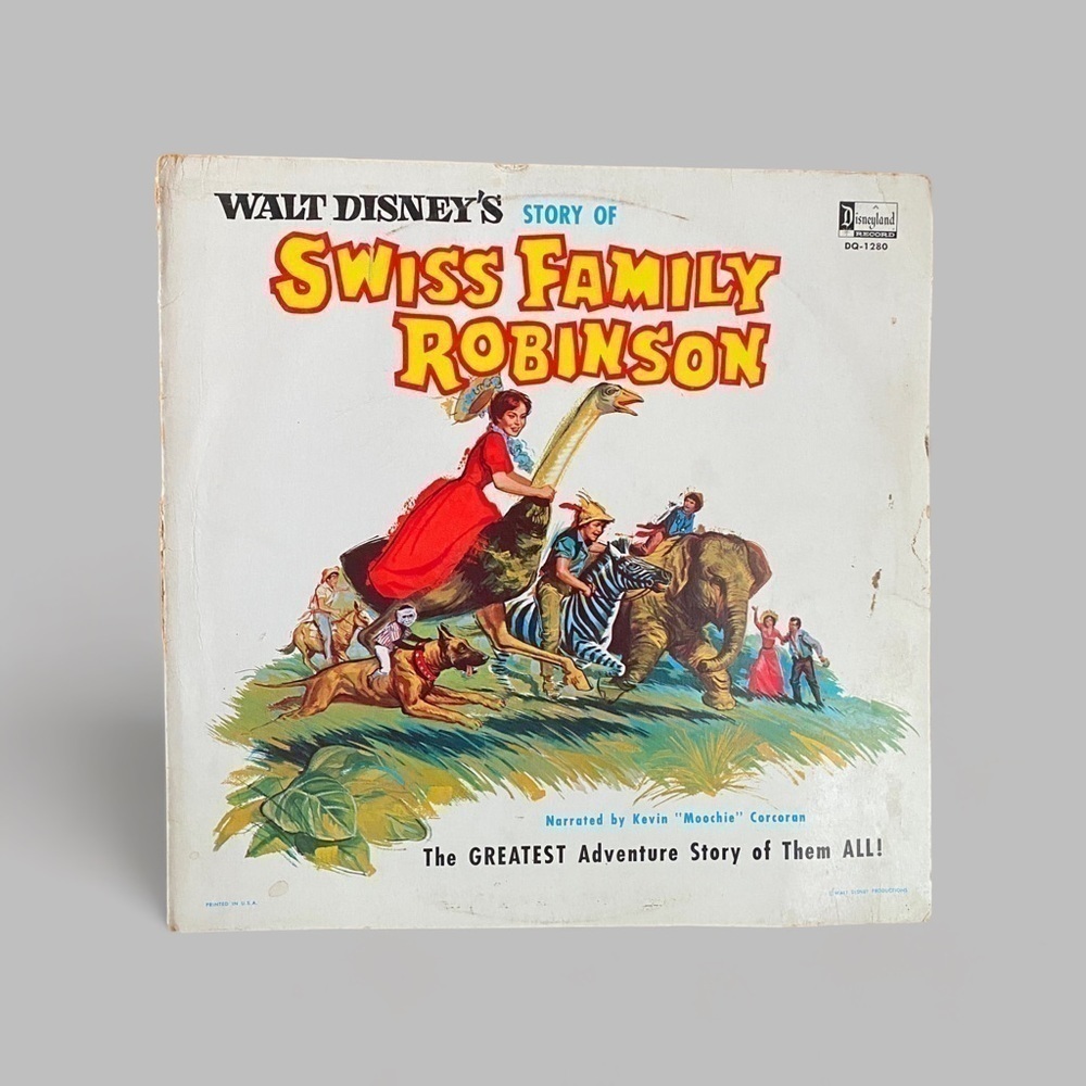 Walt Disney's Story Of Swiss Family Robinson 12" vinyl lp 1963​